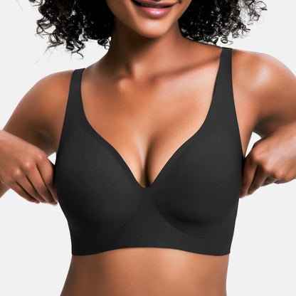 Final 3 Hours: 60%OFF🔥Women’s Wireless Deep V Push-Up Bralette — Ultra-Comfortable T-Shirt Bra
